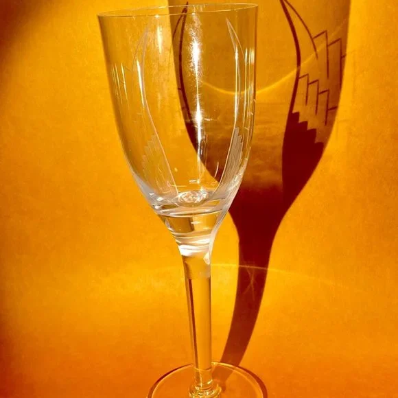 LALIQUE Smiling Angel Signed Blown Crystal Champagne Stem Flute Reims Cathedral - Picture 6 of 11